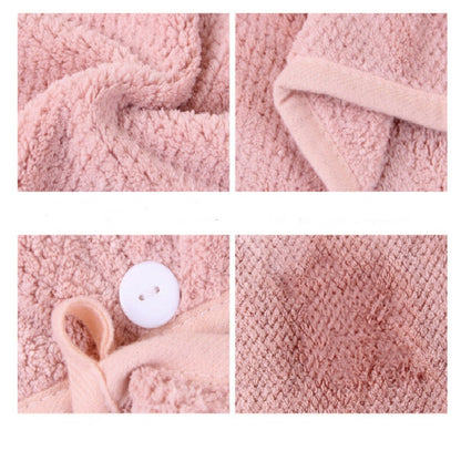 Womens Magic Quick Dry Bath Hair Drying Towel Cap Bathing Tool