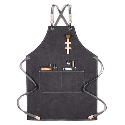 Barbecue Cooking Bartender Antifouling Thick Canvas Apron