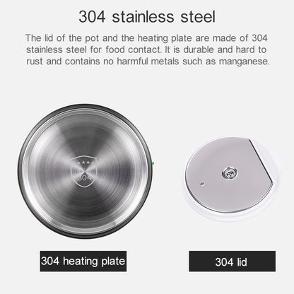 Portable Folding Silicone Intelligent Constant Temperature Travel Camping Electric Kettle, US Plug, EU Plug