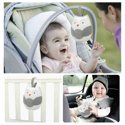 Baby Bedside Hanging Bell Sound Soothing Sleep Soft Owl Music Box Toy, Owl Music Box