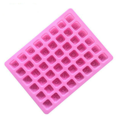 Stars Shape English Alphabet Silicone Chocolate Mold DIY Ice Handmade Soap Mold, Stars Shape English Alphabet