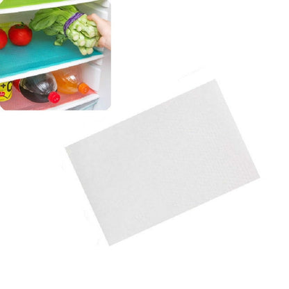 4 PCS / Set Environmentally Friendly Waterproof Washable Antibacterial Antifouling Refrigerator Mat, Transparent White, Transparent Green, Transparent Pink, Transparent Blue, Blue, Green, Pink