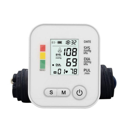 SZKIA RAK283 Arm Type Home Electronic Automatic Hypertension Measuring Instrument Sphygmomanometer, With voice