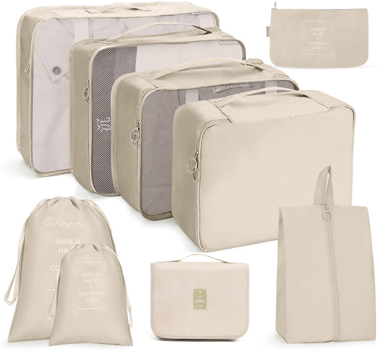 Travel Storage Bag Set Folding Storage Bag, 8 In 1 Toiletry Bag, 9 In 1 Cosmetic Bag, 9 In 1 Toiletry Bag