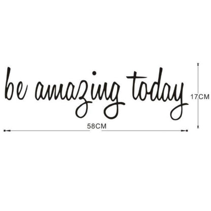 Bathroom Dressing Room Home Decor Removable Mural Wall Sticker, 58x17CM