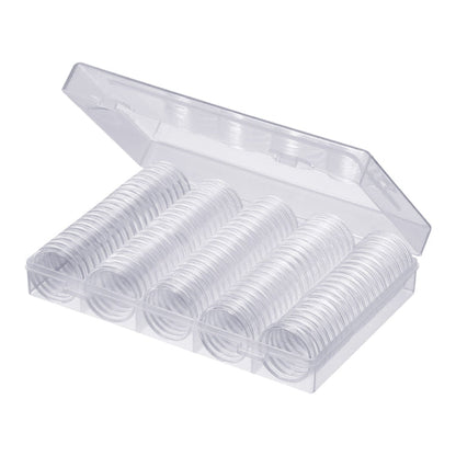 Coin Capsules 100 x 30mm Round Boxes Commemorative Coin Protection Box, 2pcs 30mm