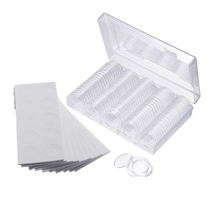 Coin Capsules 100 x 30mm Round Boxes Commemorative Coin Protection Box, 2pcs 30mm