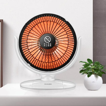 Small Sun Mini Home Office Heater 6 inch Electric Heater National Standard Plug, with 3m Extension Cable
