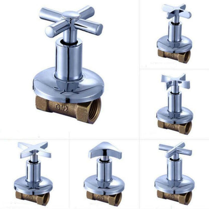 Tap Water Switching Valve Water Pipe Main Gate 4 Points Inner Wire Tooth Copper Submerged Valve, 72-0001, 72-0002, 72-0003, 72-0004, 72-0005, 72-0006