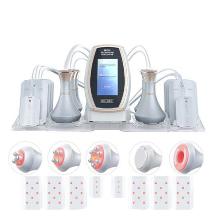 6 In 1  80K Ultrasonic Cavitation Vacuum Radio Frequency Lipo Laser Slimming Machine, US Plug, EU Plug, UK Plug, AU plug