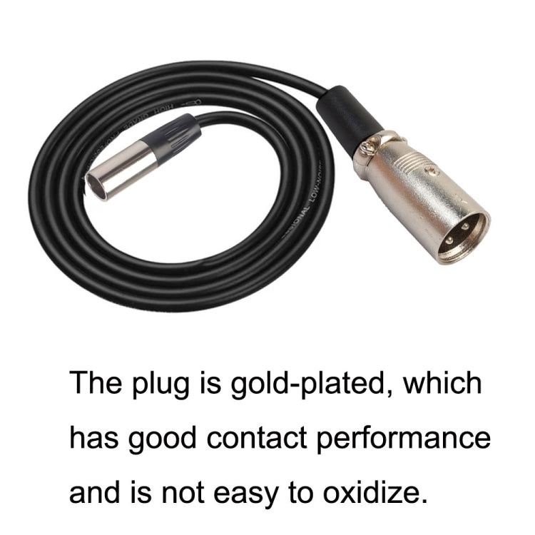 Xlrmini Caron Male To Mini Male Balancing Cable For 48V Sound Card Microphone Audio Cable, 0.5m, 1m, 1.5m, 2m, 3m, 5m, 10m