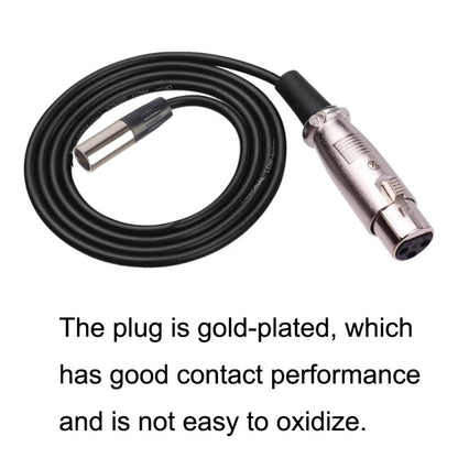 Xlrmini Caron Female To Mini Male Balancing Cable For 48V Sound Card Microphone Audio Cable, 0.5m, 1m, 1.5m, 2m, 3m, 5m, 10m