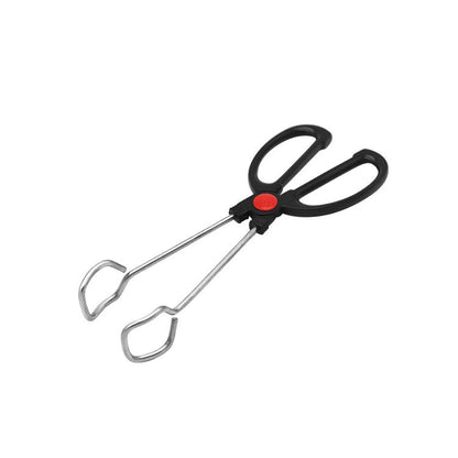 Stainless Steel Plastic Handle Barbecue Tongs Food Clip Barbecue Tools, 9 Inch, 12 Inch