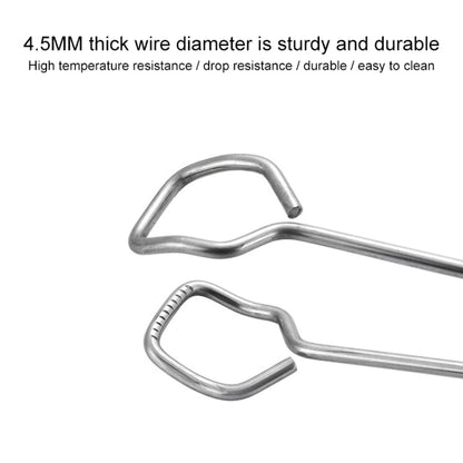 Stainless Steel Plastic Handle Barbecue Tongs Food Clip Barbecue Tools, 9 Inch, 12 Inch