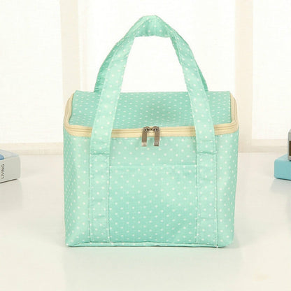 Large Oxford Cloth Insulation Bag Portable Lunch Bag Color Square Outdoor Picnic Bag