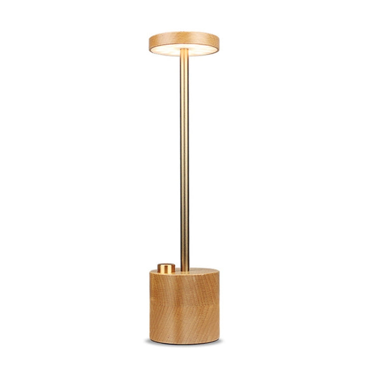 Creative USB Rechargeable Solid Wood Hotel Desk Light LED Children Student Dormitory Eye Protection Reading Learning Lamp