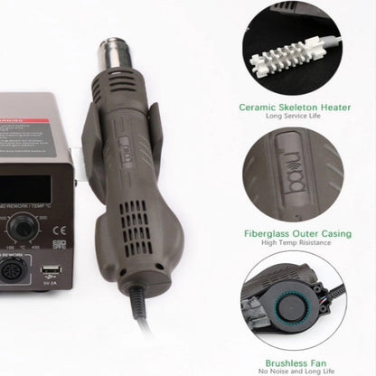 BAKU BA-602D+ Welding Station Set Dual Digital Display Mobile Phone Repair Tin Welding Tool, EU Plug, US Plug