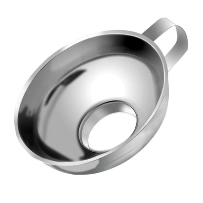Household Kitchen 304 Stainless Steel Large Caliber Small Food Funnel, Steel Funnel