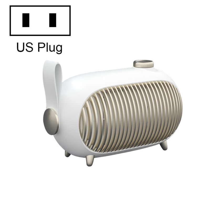 N301 Mini Heater Office Desk Silent Hot Air Heater Household Bedroom Heater, US Plug