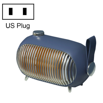 N301 Mini Heater Office Desk Silent Hot Air Heater Household Bedroom Heater, US Plug