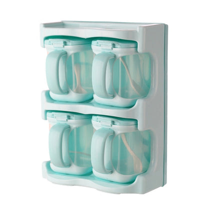 Plastic Seasoning Box Multi-purpose Combination Seasoning Rack Kitchen Supplies, One Grid, Two Grid, Three Grid, Four Grid
