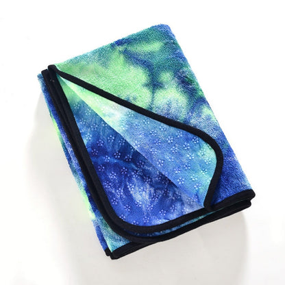 Microfiber Eco-friendly Non-slip Towel Foldable Yoga Mat Sports Drape, Size: 183 x 63cm, 183 x 63cm Green, 183 x 63cm Dark Blue), 183 x 63cm Purple, 183 x 63cm Yellow