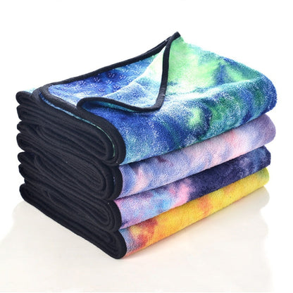 Microfiber Eco-friendly Non-slip Towel Foldable Yoga Mat Sports Drape, Size: 183 x 63cm, 183 x 63cm Green, 183 x 63cm Dark Blue), 183 x 63cm Purple, 183 x 63cm Yellow