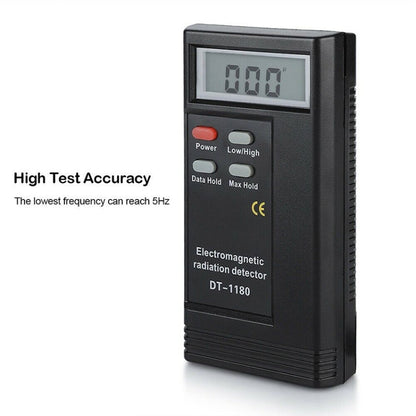 DT-1180 Electromagnetic Radiation Detector Measuring Range 50-1999V/M Electromagnetic Wave Radiation Protection Detector, DT-1180