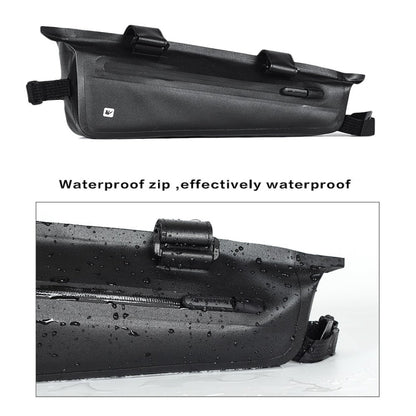 Rhinowalk Bicycle Front Beam Triangle Bag TPU Waterproof Mountain Road Bike Long-distance Riding Saddle Bag, Rhinowalk 2.2L Bicycle Front Beam Bag