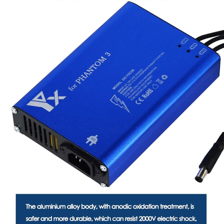 4 in 1 Parallel Power Hub Intelligent Battery Controller Charger for DJI Phantom 3 Standard SE FPV Drone, EU Plug, UK Plug