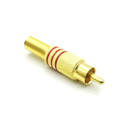 30 PCS RCA Lotus Head AV Audio and Video Plug Plum Blossom Plug Lotus Head RCA Head, 30pcs