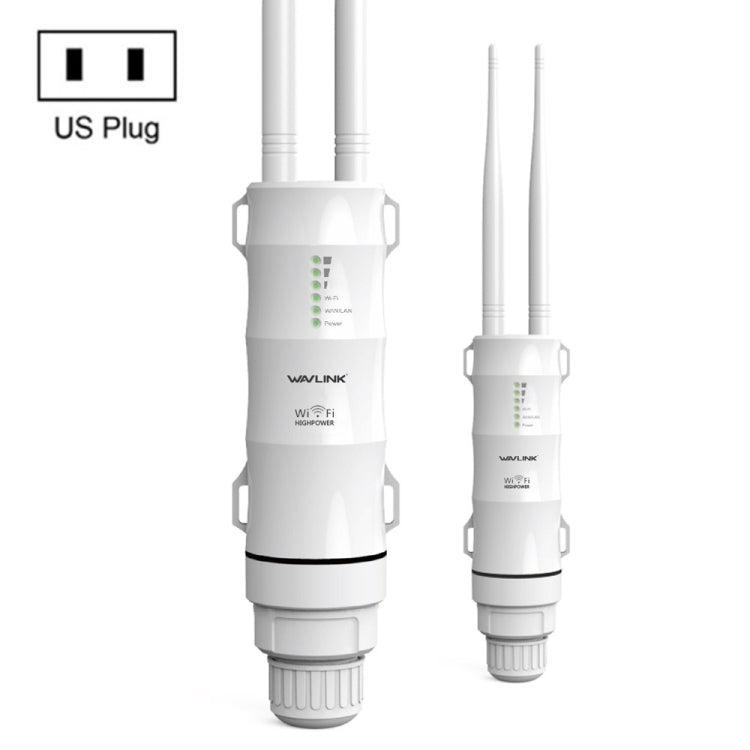WAVLINK AC600 AP 2.4G/5G Dual Frequency Outdoor High Power Repeater, EU Plug, US Plug, UK Plug