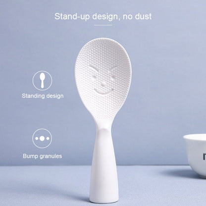 Creative Smile Face Rice Spoon Vertical Type Food Grade Kitchen Rice Cooker Spoon