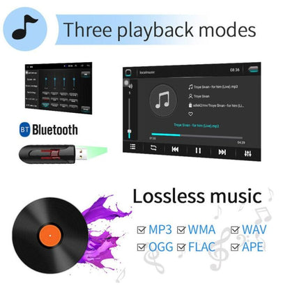 Universal Machine Android Smart Navigation Car Navigation DVD Reversing Video Integrated Machine, 9inch 1+16G Standard, 9inch 2+16G Standard, 9inch 2+32G Standard, 10inch 1+16G Standard, 10inch 2+16G Standard, 9inch 1+16G Standard+4 Lights Camera      ...
