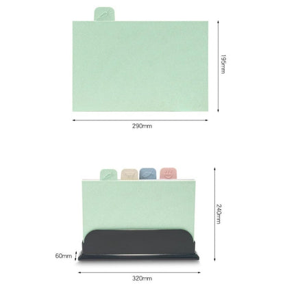 Wheat Straw Classification Cutting Board Set Multi-purpose Non-slip Cutting Board, Wheat Straw