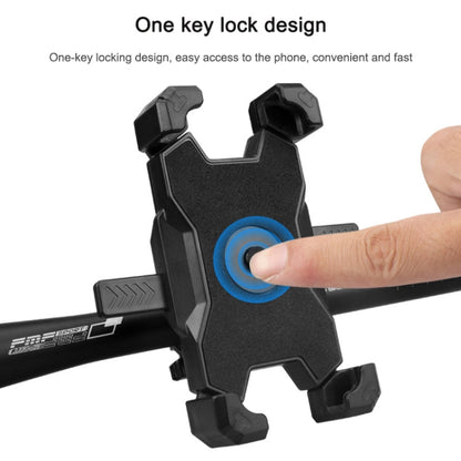 Electric Bicycle Mobile Phone Holder Can Be Rotated 360-degree Mobile Phone Holder Four-way Adjustment Bracket for Motorcycle, Handlebars, Rearview Mirrors