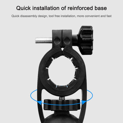 Electric Bicycle Mobile Phone Holder Can Be Rotated 360-degree Mobile Phone Holder Four-way Adjustment Bracket for Motorcycle, Handlebars, Rearview Mirrors