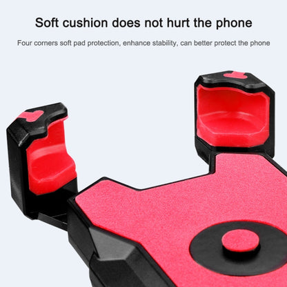 Electric Bicycle Mobile Phone Holder Can Be Rotated 360-degree Mobile Phone Holder Four-way Adjustment Bracket for Motorcycle, Handlebars, Rearview Mirrors