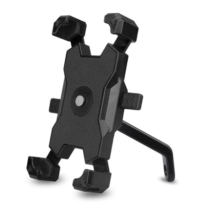 Electric Bicycle Mobile Phone Holder Can Be Rotated 360-degree Mobile Phone Holder Four-way Adjustment Bracket for Motorcycle, Handlebars, Rearview Mirrors
