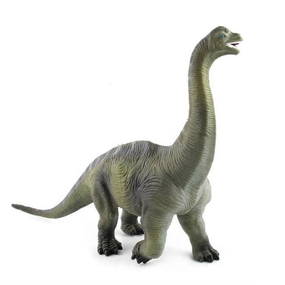 Simulation Animal Dinosaur World Static Toy Models, Green Tyrannosaurus, Brown Tyrannosaurus, Brown Red Parasaurus, Yellow Green Parasaurus, Yellow Spinosaurus, Styracosaurus, Plesiosaurus, Brachiosaurus, 6 PCS Amagarone, 6 PCS Tyrannosaurus           ...