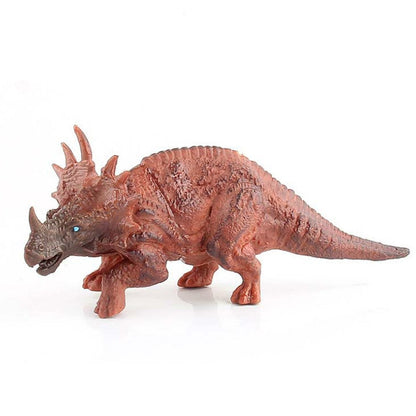 Simulation Animal Dinosaur World Static Toy Models, Green Tyrannosaurus, Brown Tyrannosaurus, Brown Red Parasaurus, Yellow Green Parasaurus, Yellow Spinosaurus, Styracosaurus, Plesiosaurus, Brachiosaurus, 6 PCS Amagarone, 6 PCS Tyrannosaurus           ...