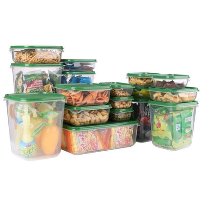 16 in 1 Household Fresh-keeping Box Set Refrigerator Freezing&Refrigerating Multifunctional Storage Box Set, Household Fresh-keeping Box