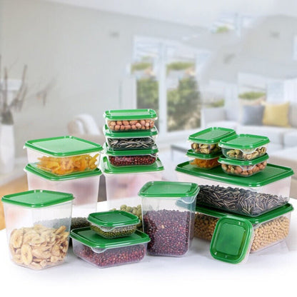 16 in 1 Household Fresh-keeping Box Set Refrigerator Freezing&Refrigerating Multifunctional Storage Box Set, Household Fresh-keeping Box