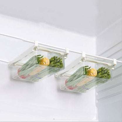 Refrigerator Storage Box Drawer Type Square Household Multifunctional Food Preservation Box, 1 Egg Box, 1 Fresh Box, 2 Egg Box, 2 Fresh Box, 1 Egg Box + 1 Fresh Box, 1 Box Without Hook