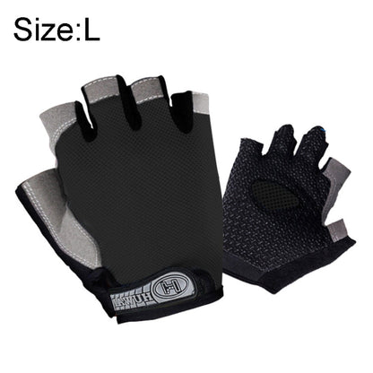Summer Men Women Fitness Gloves Gym Weight Lifting Cycling Yoga Training Thin Breathable Antiskid Half Finger Gloves, M, XL, L, S
