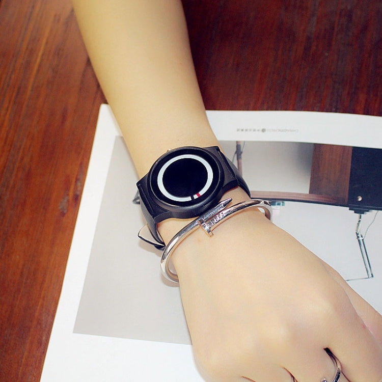 Couples Watch Harajuku Style Clock Candy Color PU Leather Strap Quartz Wrist Watches For Unisex Women Men