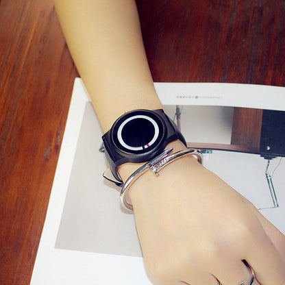 Couples Watch Harajuku Style Clock Candy Color PU Leather Strap Quartz Wrist Watches For Unisex Women Men