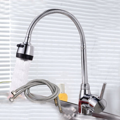 Kitchen Faucet Anti-splash Head Wash Basin Sink Universal Rotatable Faucet Full Copper Joint, Cold Water, Cold Water+50 cm Tube, Cold Water+60 cm Tube, Cold Water+80 cm Tube, Hot & Cold Water, Hot & Cold Water+60 cm Tube, 304 Cold Water                ...