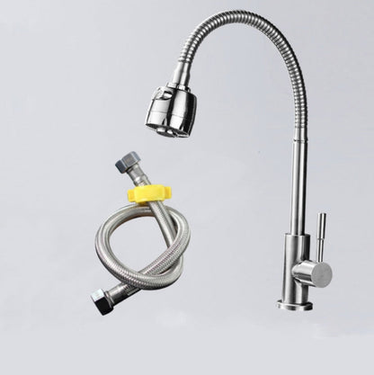Kitchen Faucet Anti-splash Head Wash Basin Sink Universal Rotatable Faucet Full Copper Joint, Cold Water, Cold Water+50 cm Tube, Cold Water+60 cm Tube, Cold Water+80 cm Tube, Hot & Cold Water, Hot & Cold Water+60 cm Tube, 304 Cold Water                ...