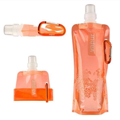 0.5L Portable Ultralight Foldable Silicone Water Bag Outdoor Sports Supplies Hiking Camping Soft Flask Waterproof Bag